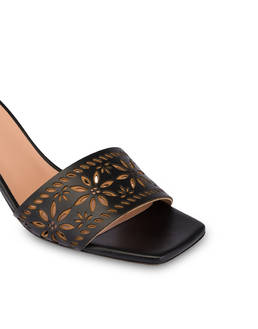 Desert Rose laser-cut calfskin sandals Photo 4