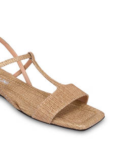 Between The Lines flat sandals in python-print calfskin Photo 4
