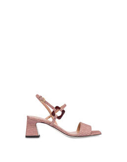 Between The Lines weave print calfskin sandals Photo 1