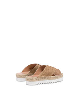 Summer Time weave print calfskin espadrille sandals Photo 3