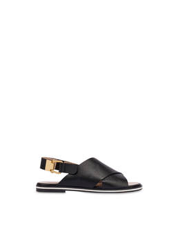 Synthesis flatform sandals in calfskin Photo 1
