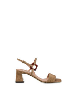 Between The Lines weave print calfskin sandals Photo 1