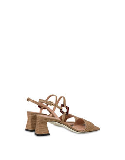 Between The Lines weave print calfskin sandals Photo 3