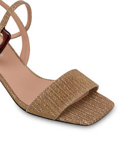 Between The Lines weave print calfskin sandals Photo 4