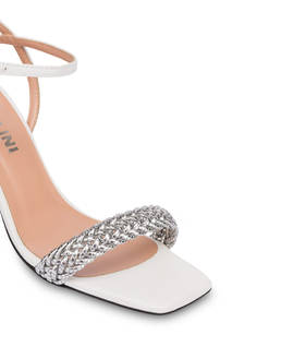 Italian Savoir Faire sandals in calfskin and patent leather Photo 4