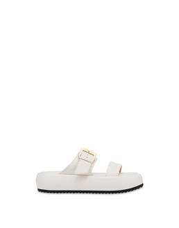 Ethos flatform sandals in tumbled calfskin Photo 1