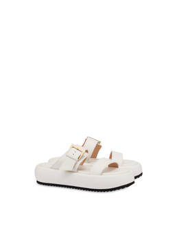 Ethos flatform sandals in tumbled calfskin Photo 2