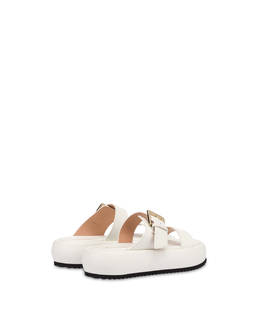 Ethos flatform sandals in tumbled calfskin Photo 3