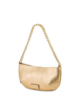 Mail clutch bag in metallic calfskin Photo 3