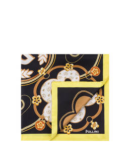Silk scarf with Macro Symbols print Photo 1