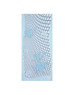 Silk scarf with Flowery Mesh print Photo 1