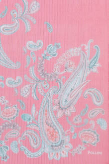 Silk blend scarf with Paisley print Photo 3