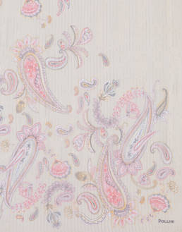 Silk blend scarf with Paisley print Photo 3