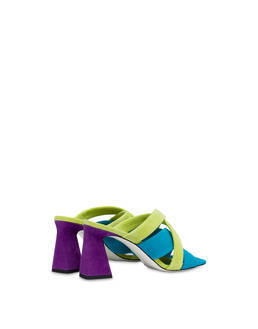 Color Explosion suede mules Photo 3