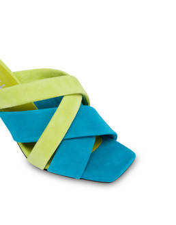 Color Explosion suede mules Photo 4