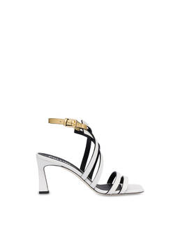Incontri sandals in calfskin and patent nappa Photo 1