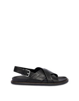 Flache Sandalen aus Nappa Natural Feeling Photo 1