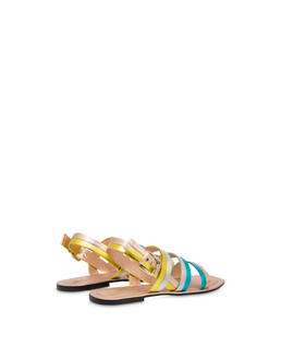Rainbow patent nappa flat sandals Photo 3