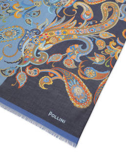 Modal-blend scarf featuring a Paisley print Photo 3