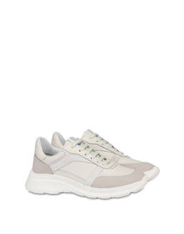 Roomy sneakers in calfskin, nubuck and split leather Photo 2