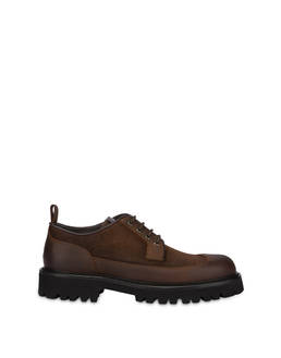 Budapest split leather and calfskin derby Photo 1