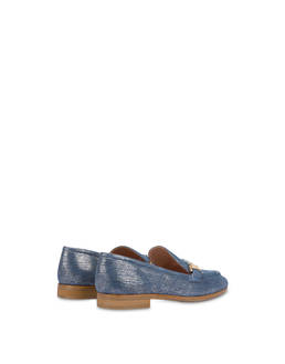 Pollini Flexy Metallic Suede Loafers Photo 3