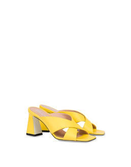 Camber Sand garnet calfskin mules Photo 2