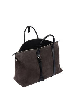 The New Touch double-handle bag in nubuck leather Photo 4