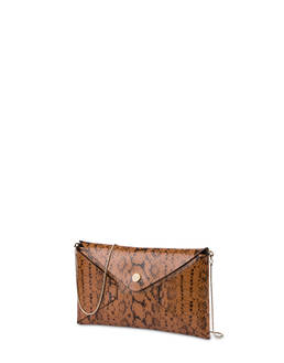 Mail clutch bag in python-print calfskin Photo 2