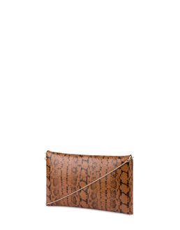Mail clutch bag in python-print calfskin Photo 3