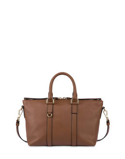 Minimal small double-handle calfskin bag Photo 1