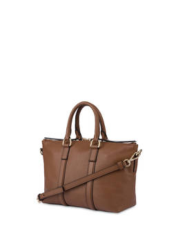 Minimal small double-handle calfskin bag Photo 3