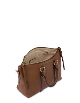 Minimal small double-handle calfskin bag Photo 4