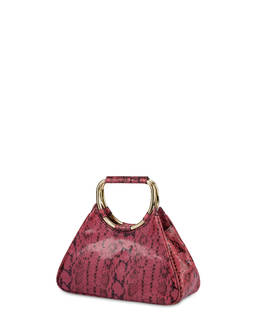 Armour python-print calfskin clutch Photo 2