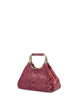 Armour python-print calfskin clutch Photo 3