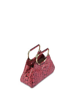 Armour python-print calfskin clutch Photo 4