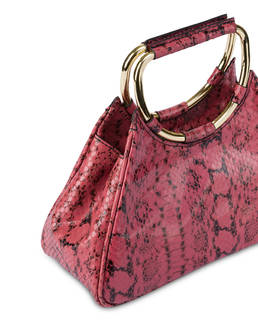 Armour python-print calfskin clutch Photo 5
