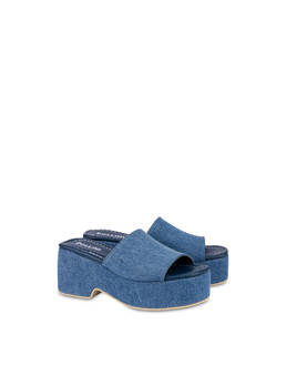 Flatform-Sandale aus Denim Sunset Photo 2