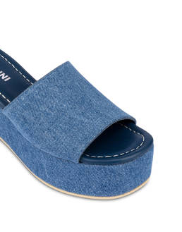 Flatform-Sandale aus Denim Sunset Photo 4