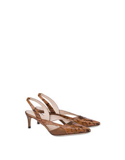 Domino satin and calfskin slingbacks Photo 2