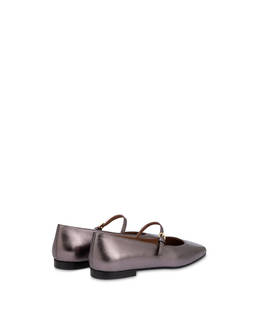 Ballerina Flat Nina aus laminiertem Nappaleder Photo 3