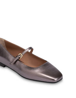 Ballerina Flat Nina aus laminiertem Nappaleder Photo 4