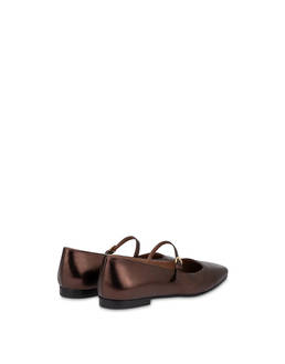 Ballerina Flat Nina aus laminiertem Nappaleder Photo 3