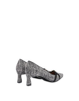 Double U Pump in Tweed + Calfskin Photo 3