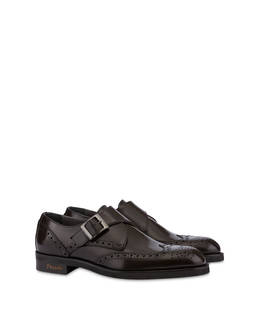 Gentlemen's Club Single Monk in Abraided Calfskin with Brogueing Photo 2