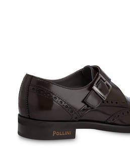 Gentlemen's Club Single Monk in Abraided Calfskin with Brogueing Photo 5