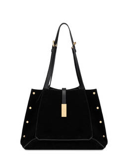 Austin Small Double Handle Bag in Split Leather Photo 1