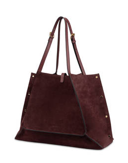 Austin Small Double Handle Bag in Split Leather Photo 2