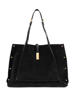 Austin Small Double Handle Bag in Split Leather Photo 1