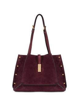 Austin Small Double Handle Bag in Split Leather Photo 1